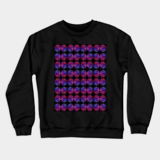 Abstract Rainbow Circles Pattern Crewneck Sweatshirt